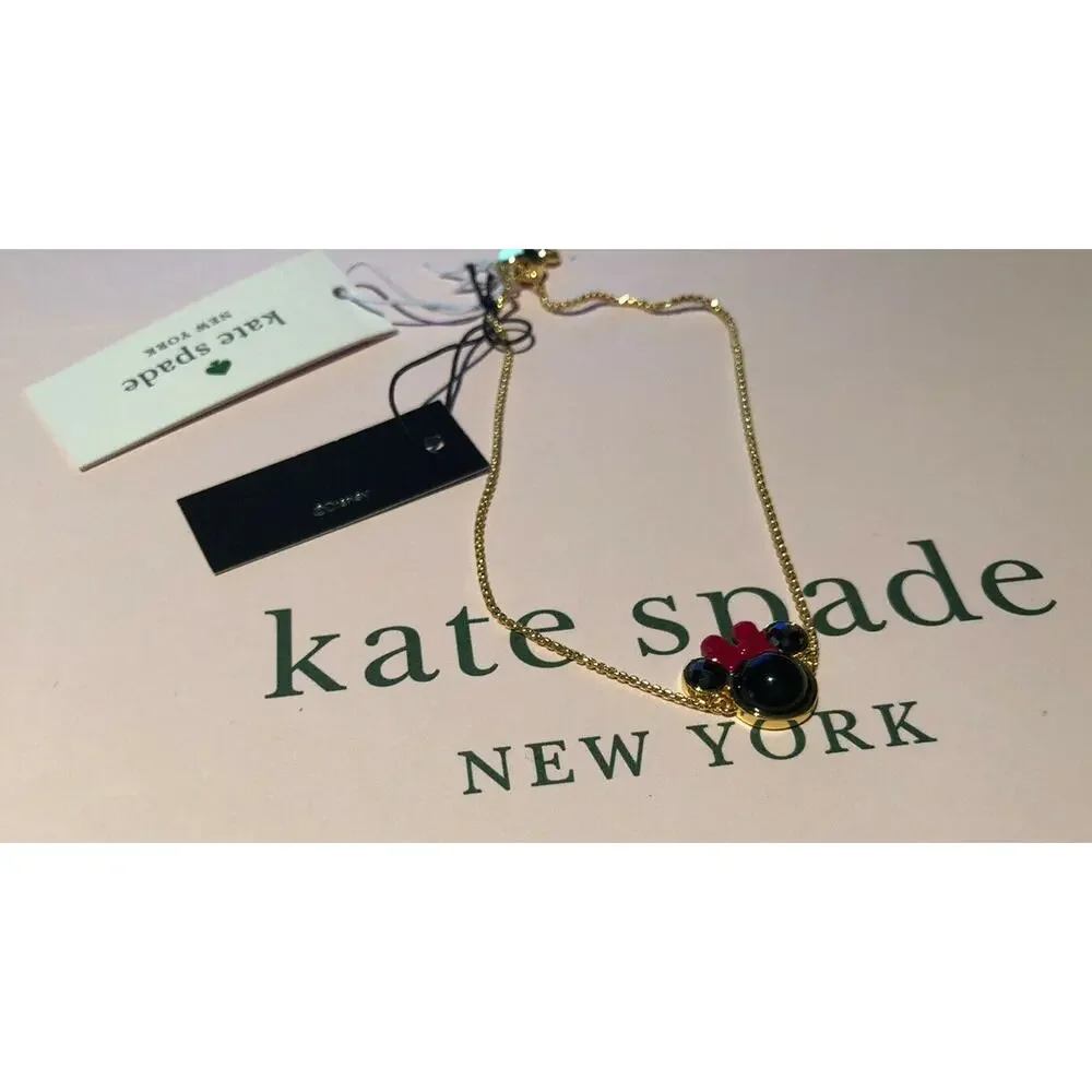 Kate Spade Disney Minnie Mouse Face charm Bracelet